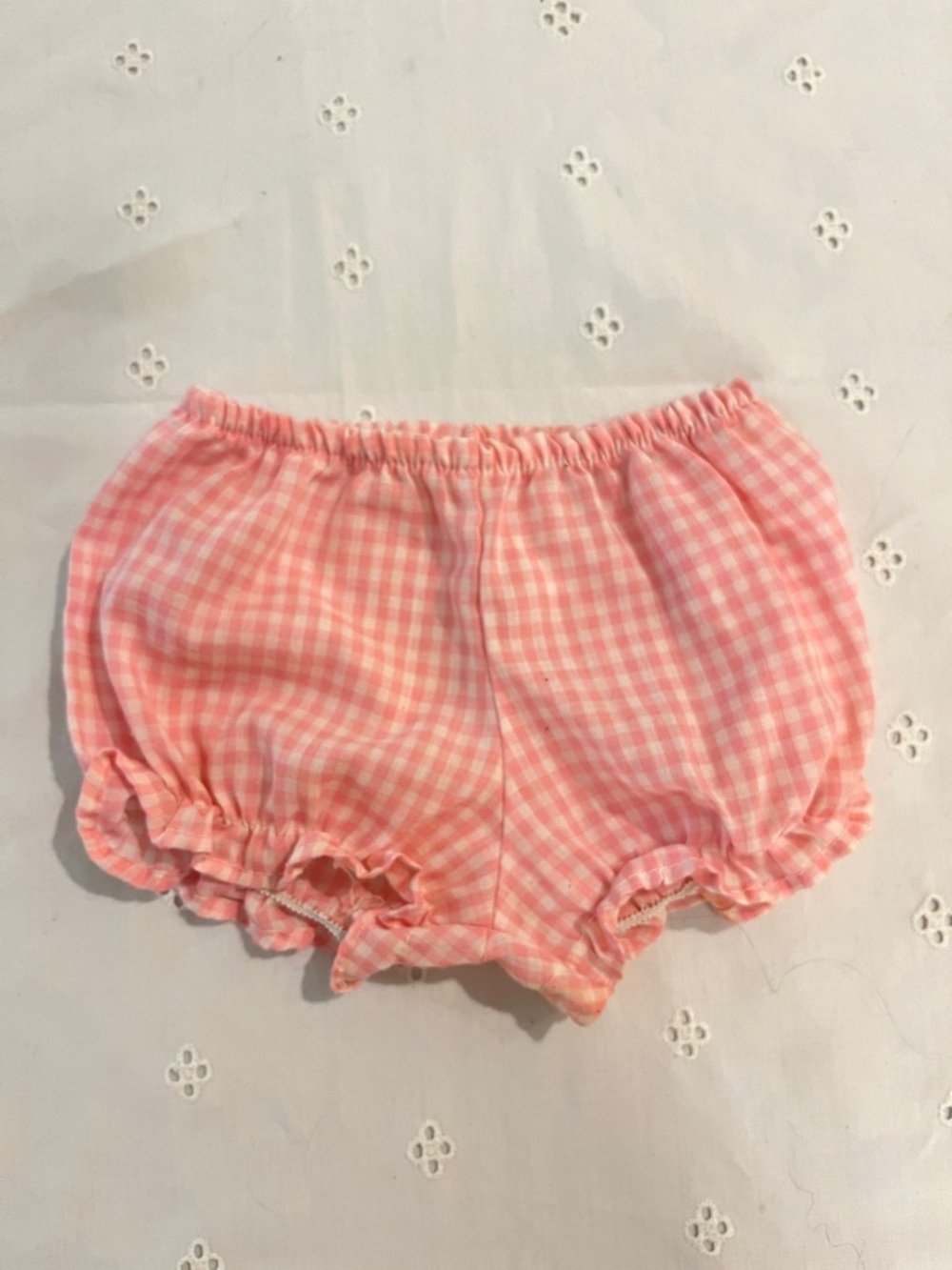 Genuine Vintage Pink Gingham Baby Bloomers